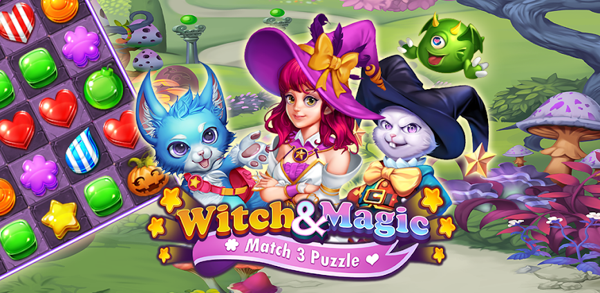 Witch N Magic: Match 3 Puzzle