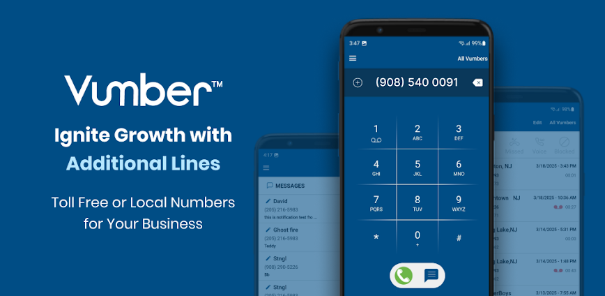 Vumber – 2nd Phone Number