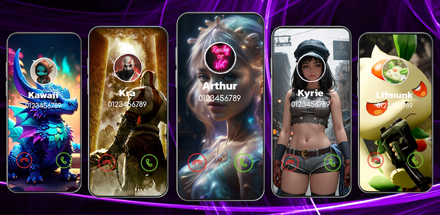 Color Phone Call Screen Theme
