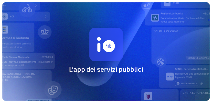 IO, l'app dei servizi pubblici