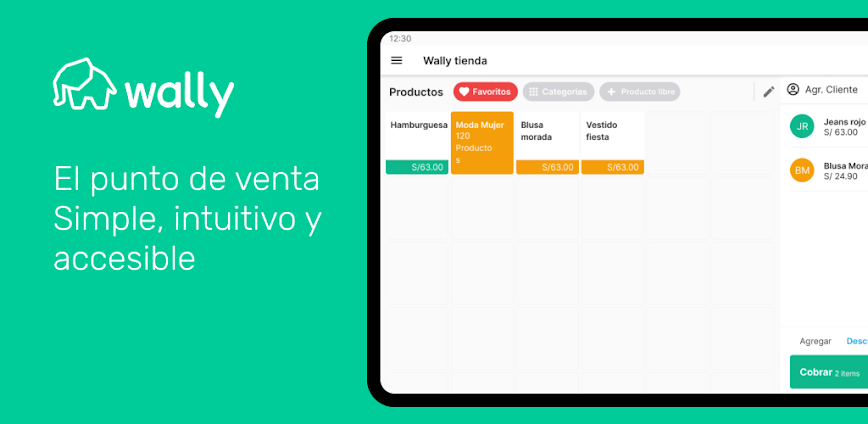 Wally: Punto de Venta Tablet