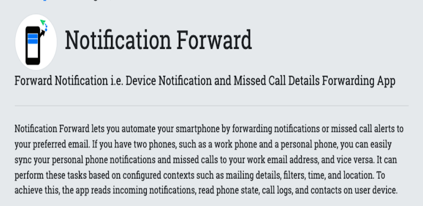 Notification Forward