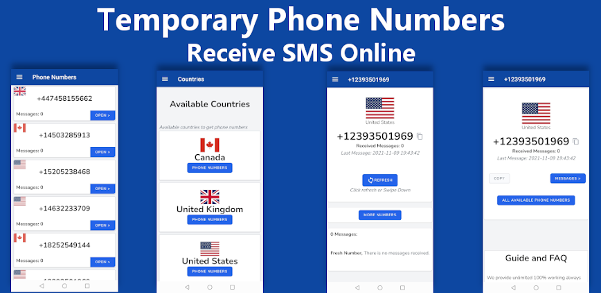 SMS Numbers Receive SMS Online