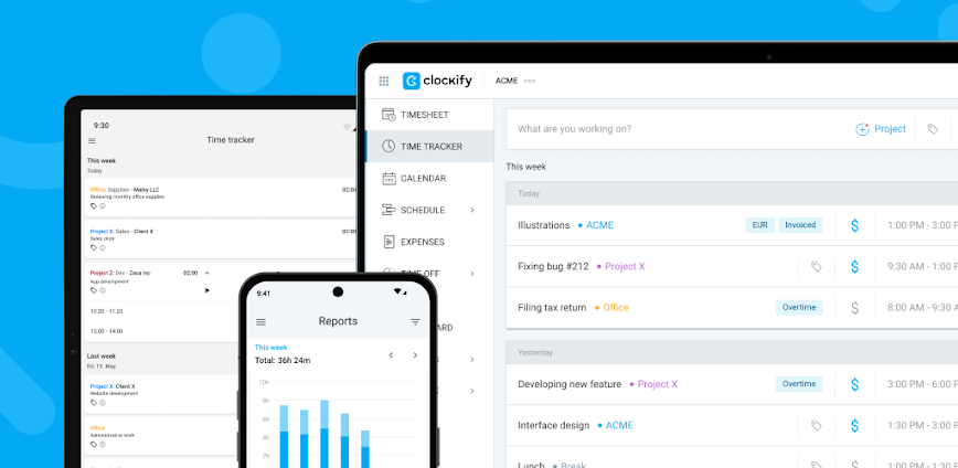 Clockify — Time Tracker