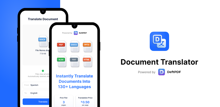 DeftPDF Document Translator