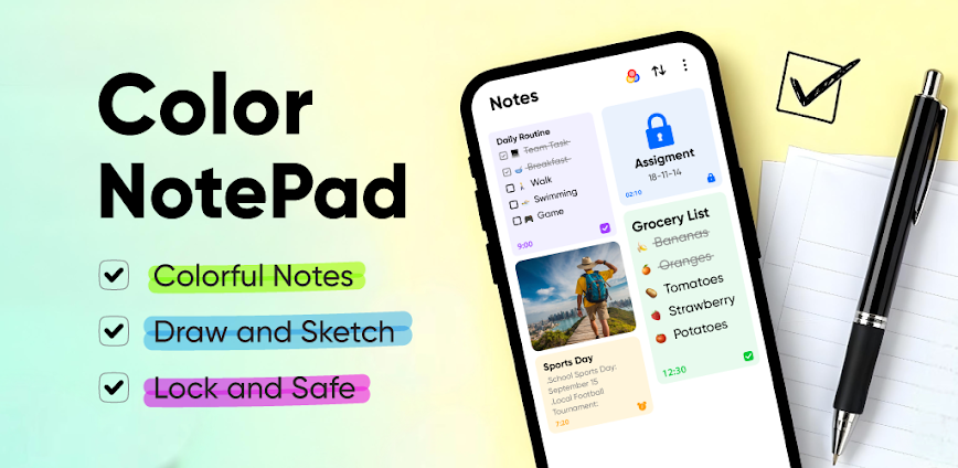 Notes: Color Notepad, Notebook
