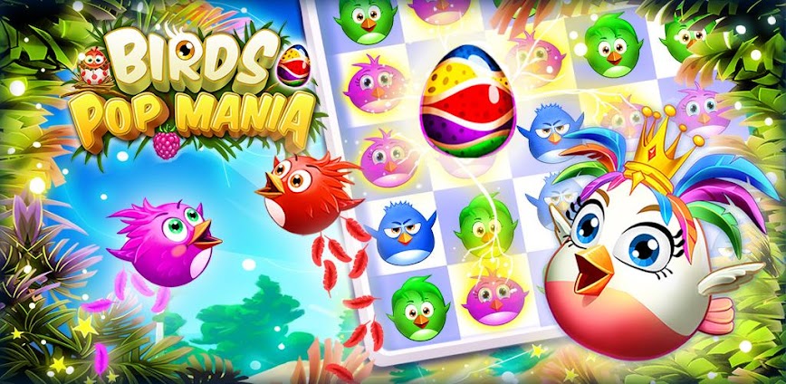 Birds Pop Mania: Match 3 Games
