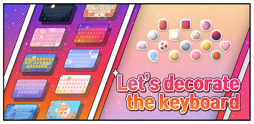 Deco Keyboard – emoji, fonts