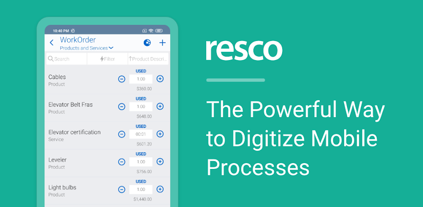 Resco Mobile CRM for MS Intune