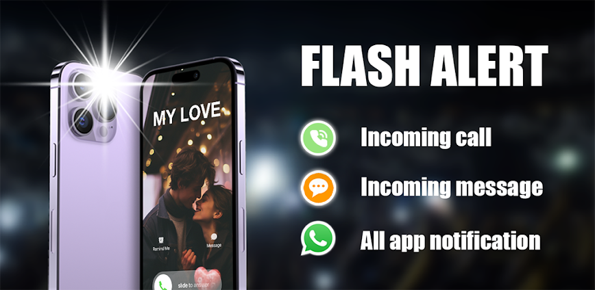 Flash Alerts on Call & SMS