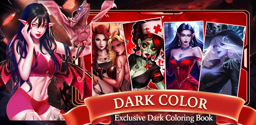 Dark, Horror Color by Number