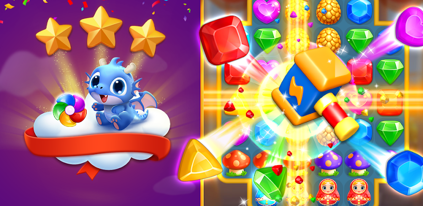 Jewel Match Dragon – No Wifi