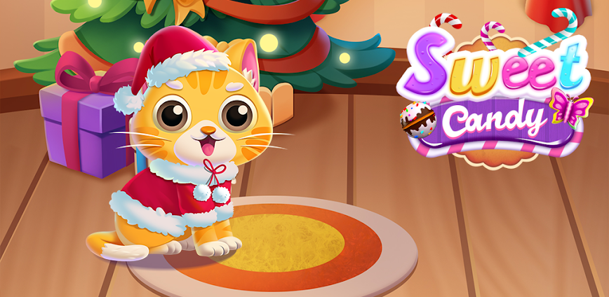 Sweet Candy Cat Puzzle Game