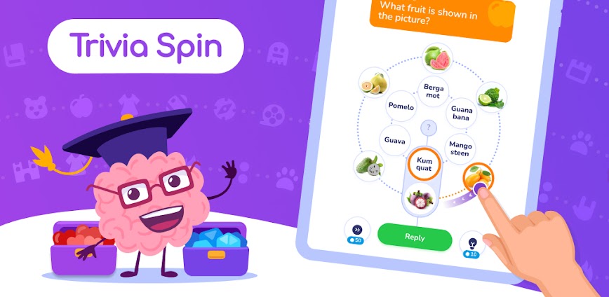 Trivia Spin-Guess Brain Quiz