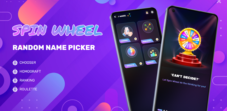 Spin wheel: Random name picker