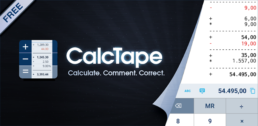 CalcTape Calculator with Tape