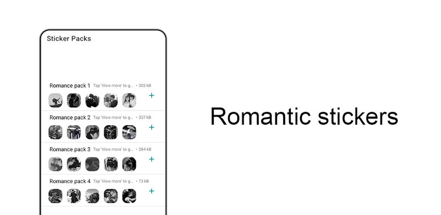 Romantic Stickers for WA
