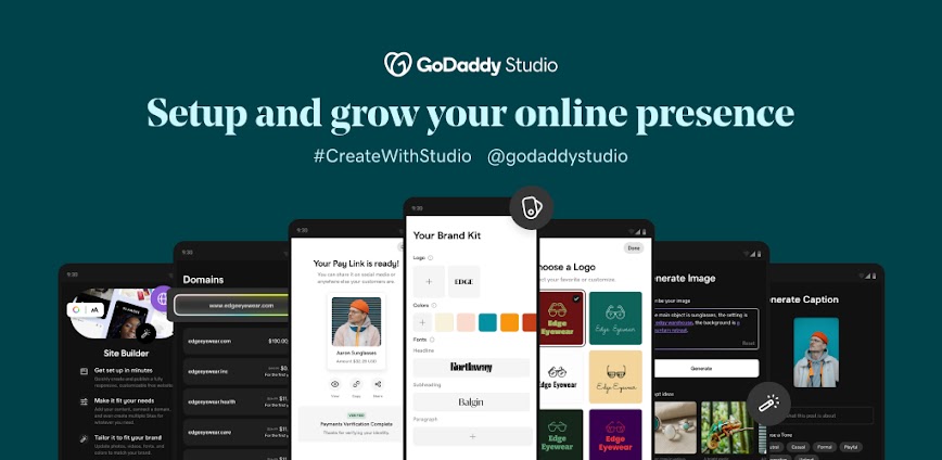 GoDaddy Studio: Create & Grow