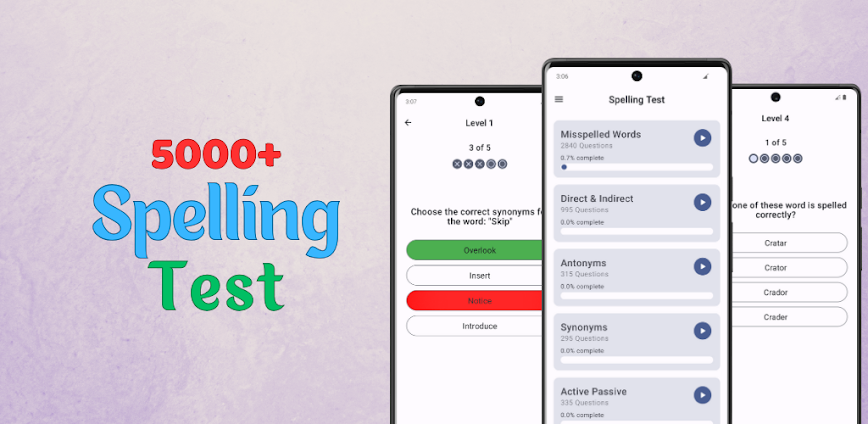 Spelling Quiz: Spelling Test