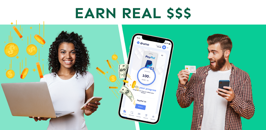 Drumo: Get Paid With Real Cash