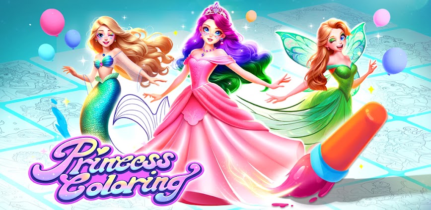 Princess Game Fantasy Coloring