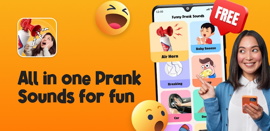 Haircut prank, air horn & fart