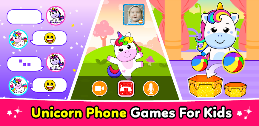 Unicorn Phone for Kids Games