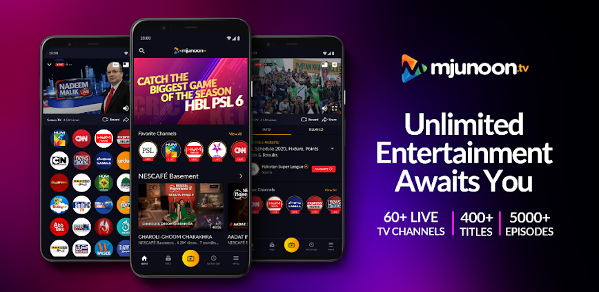 mjunoon: Live TV, News