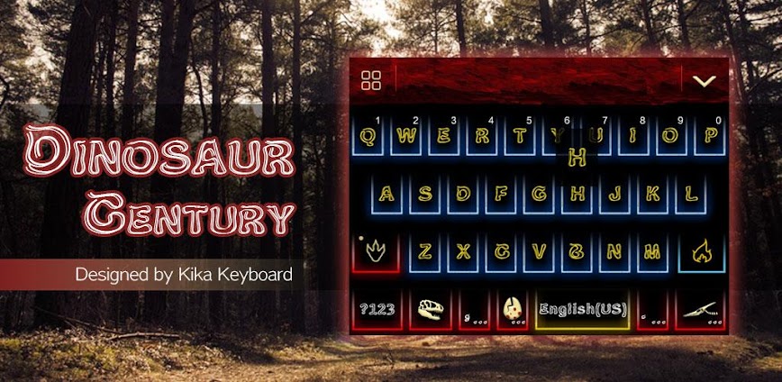 Dinosaur Kika Keyboard Theme