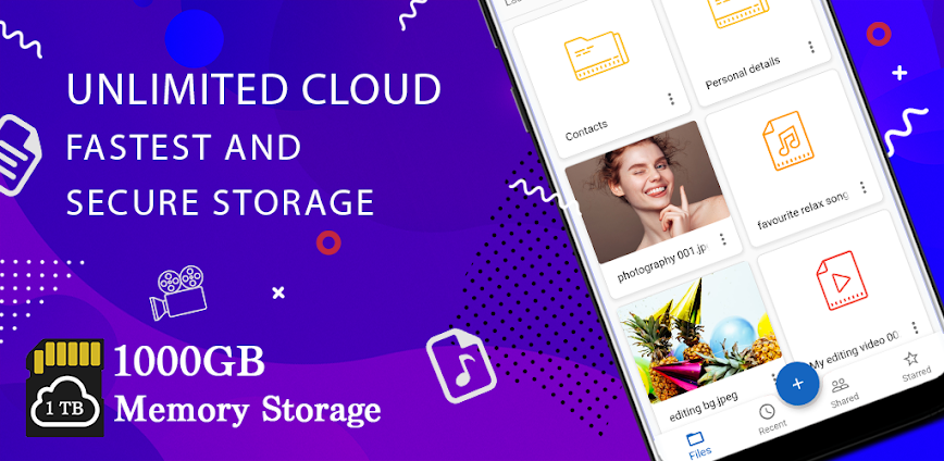 1TB Storage : Secure Cloud