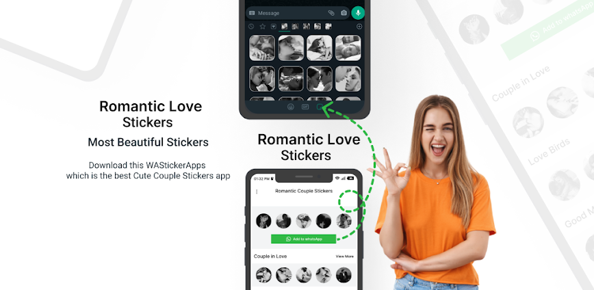Romantic Kiss Stickers