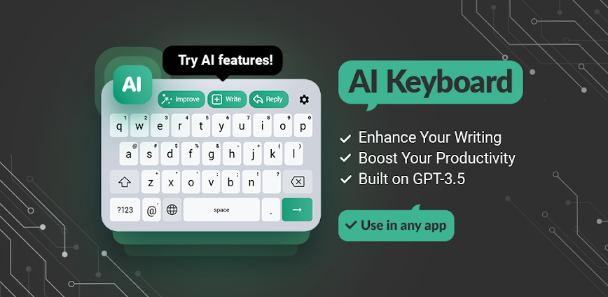 Keyboard AI Assistant: Writely
