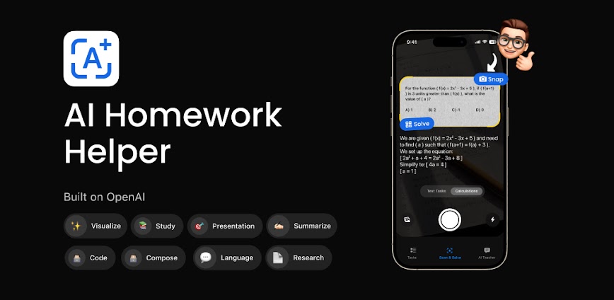 Homework AI – Math & Essay App