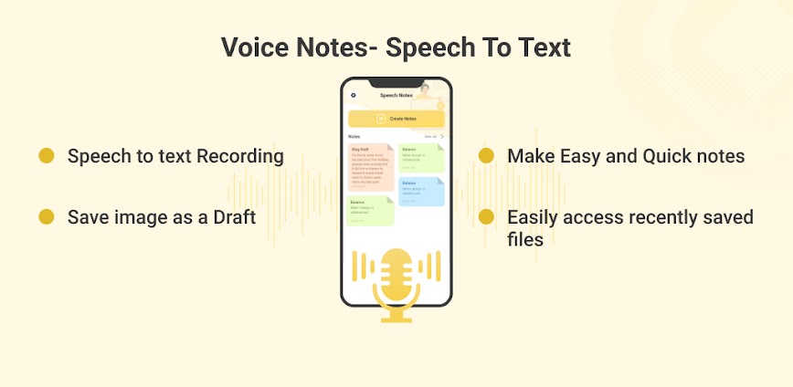 Voice Notes : Speech to Text
