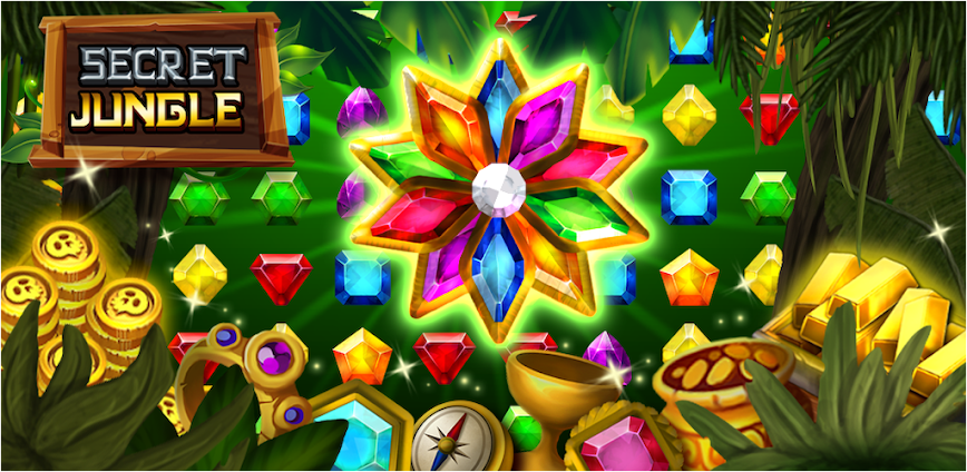 Secret Jungle – Match 3 Jewels