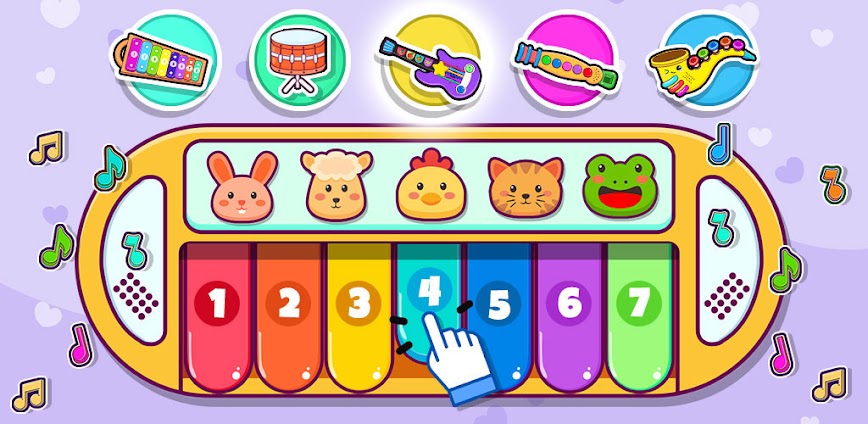 Musical Toy Piano and Songs