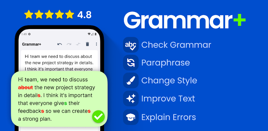 AI Grammar Checker App
