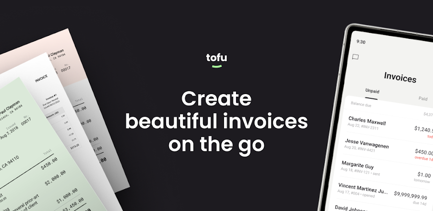 Invoice Maker Tofu & Receipts