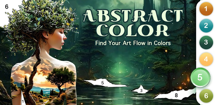 Abstract Surreal Coloring Game
