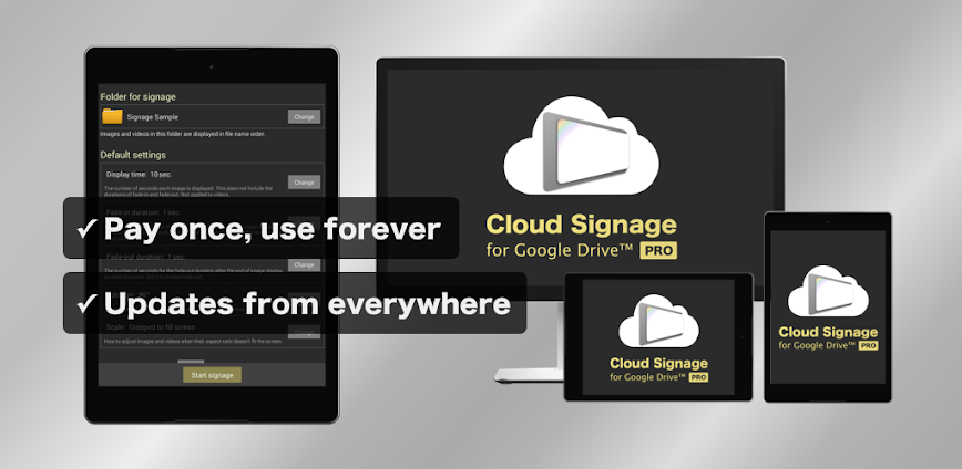 Cloud Signage for Google Drive