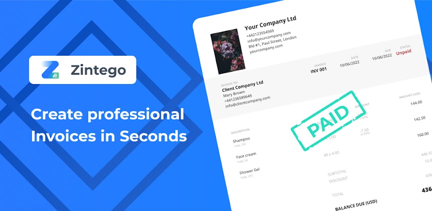 Zintego – Invoice Maker
