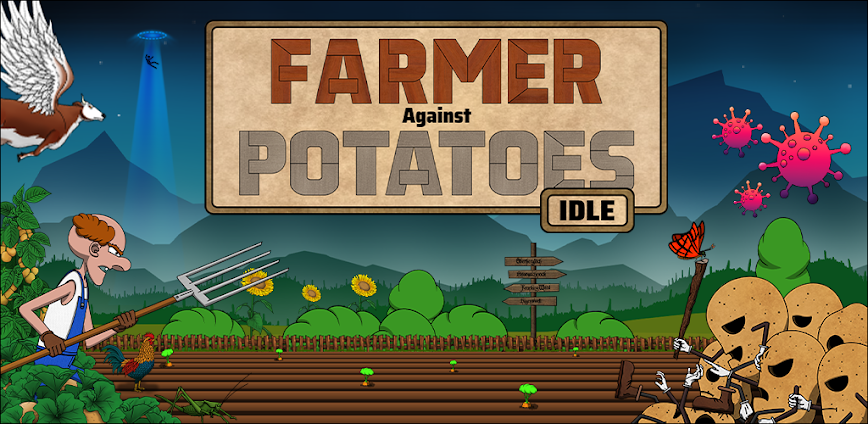 Farmer Against Potatoes Idle