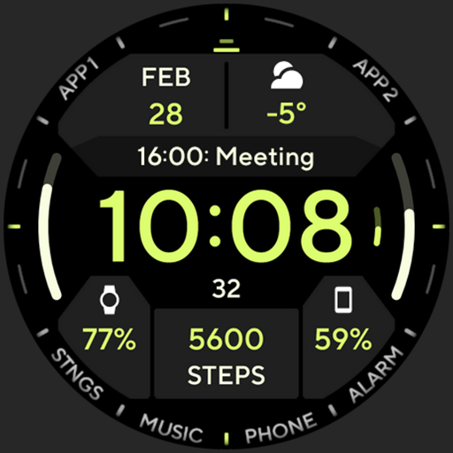 TACT TWO: Watch face