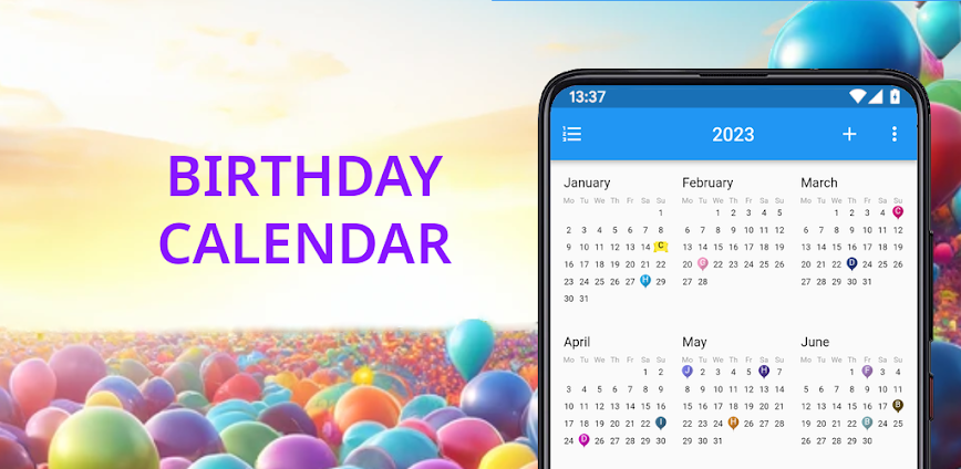 Birthday calendar