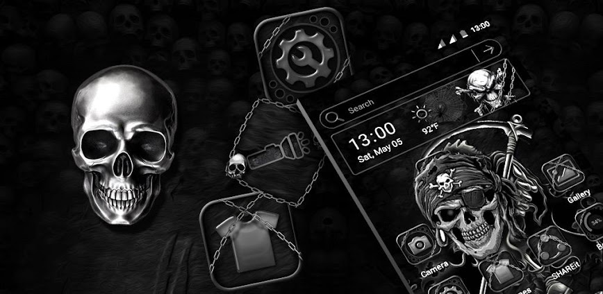 Skull Devil Launcher Theme