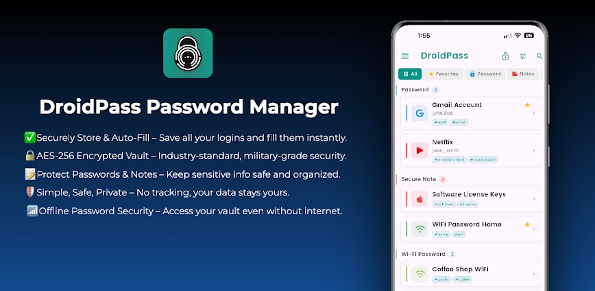 DroidPass Password Manager