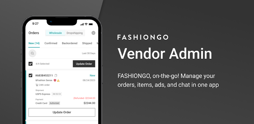 FASHIONGO Vendor Admin