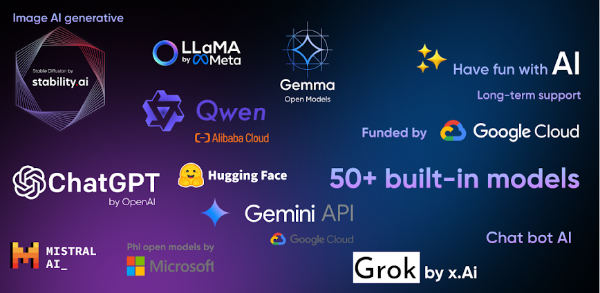 AI Hub: 50+ models LLM in 1min