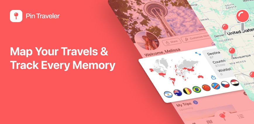 Pin Traveler: Travel Tracker