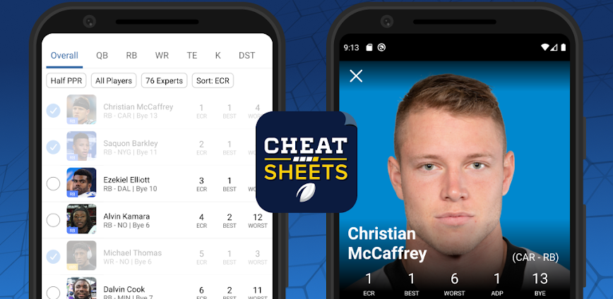 Fantasy Football Cheat Sheets